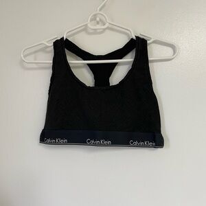 Calvin Klein Women's Black Patterned Bralette